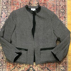 Women's Black and White Jacket